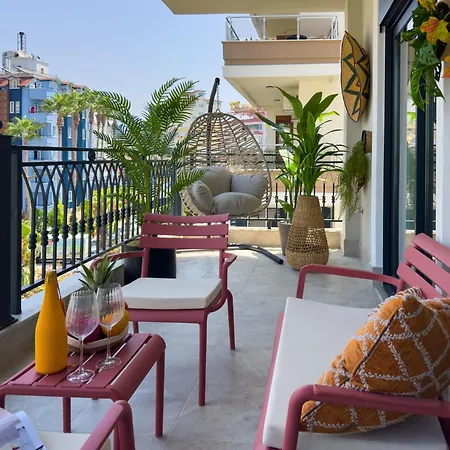 Qoople Elite 4 Elize 29 Boho Style In Premium Location Apartmán Alanya